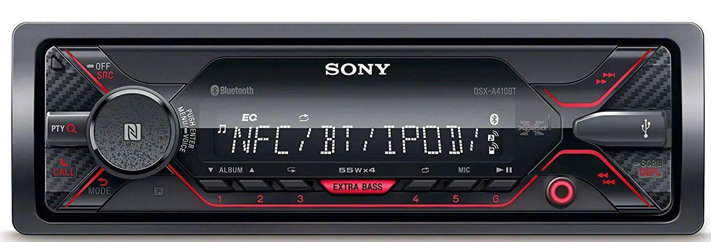 Radioodtwarzacz samochodowy Sony DSX-A410BT z USB 4x55W Bluetooth
