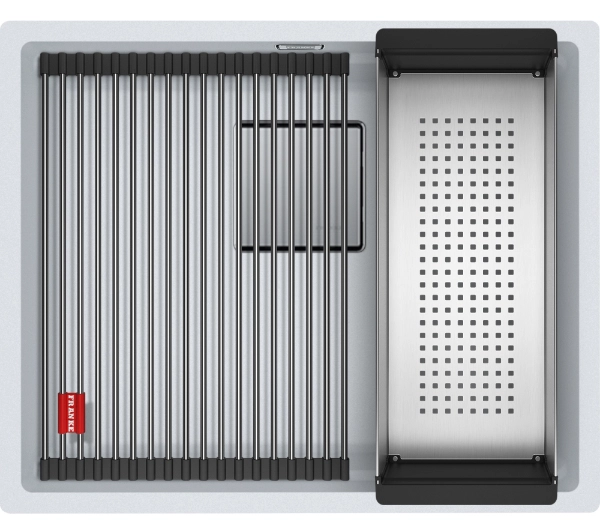 Franke Kanon KNG 110-52 Granitowy Biały polarny