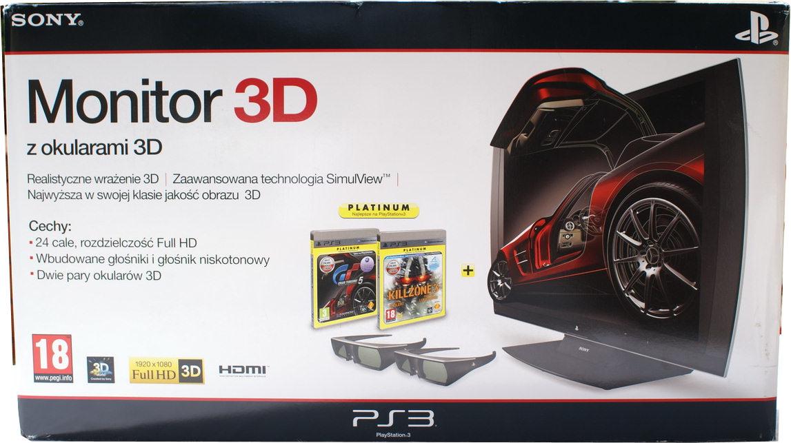 SONY PlayStation 3Dゲーミングモニター Sony PlayStation 3D Display - Opinie, Cena - RTV EURO AGD
