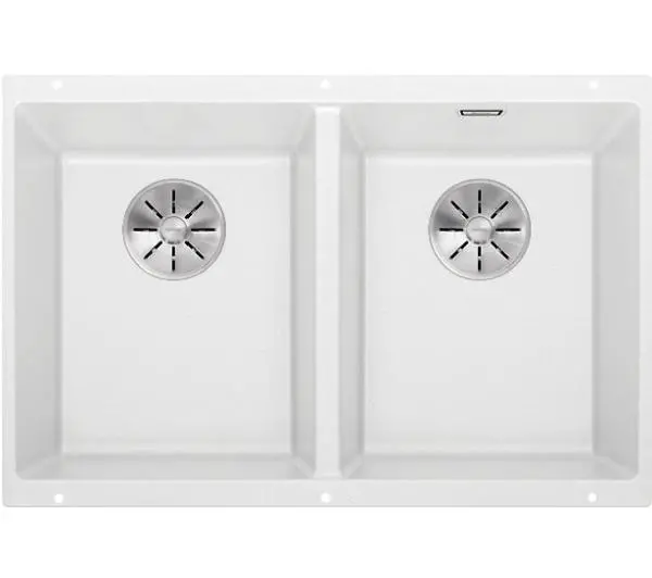 Zlewozmywaki kuchenne - Blanco SUBLINE 350/350-U 523578 Granitowy Biały