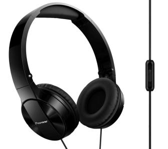 Słuchawki przewodowe Pioneer SE-MJ503T-K Nauszne Mikrofon Czarny