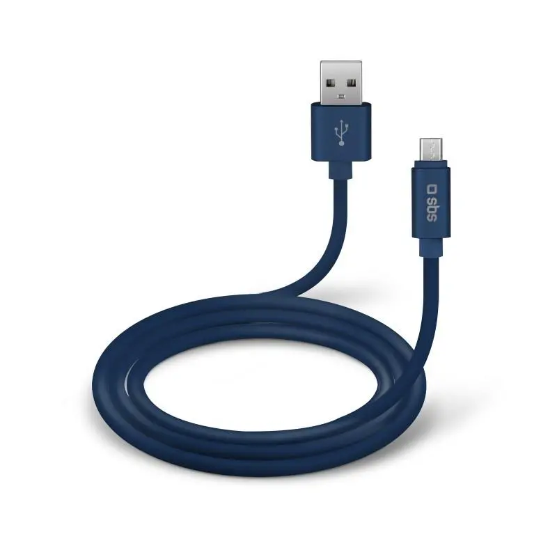 Kabel SBS TECABLPOLOMICUSBB Micro USB silikon POLO 1m Niebieski
