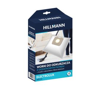 Worki do odkurzacza HILLMANN WEL02 4szt. + filtr