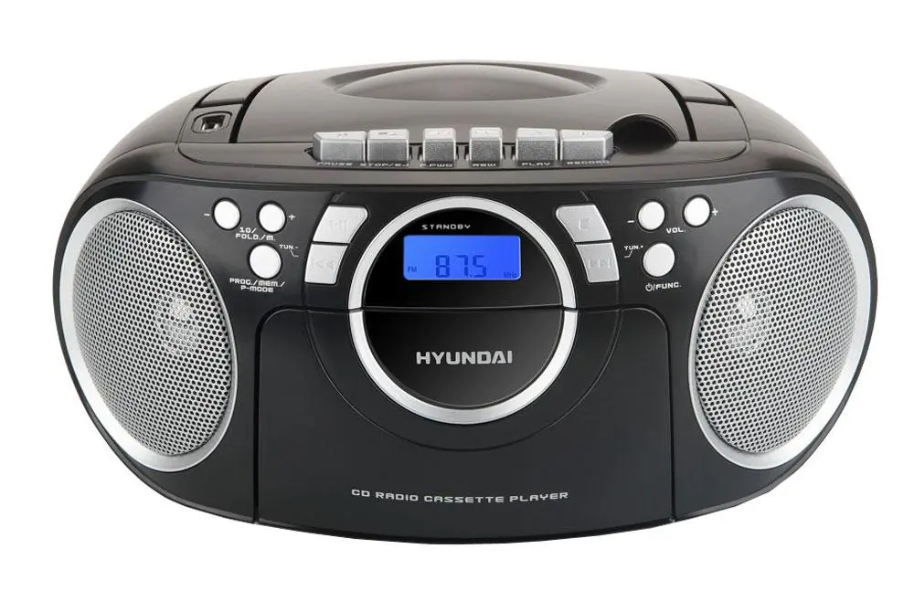 Radiomagnetofon Hyundai TRC 788 AU3BS Czarno-srebrny