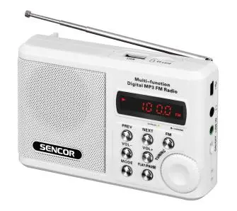 Radioodbiornik Sencor SRD 215 W Radio FM Biały