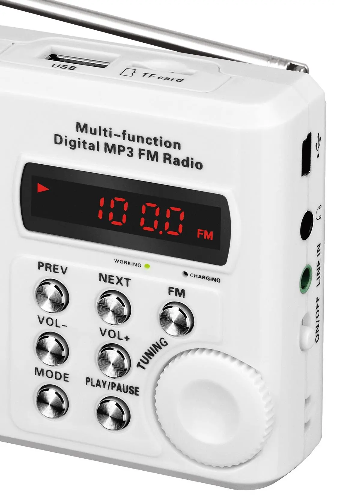 Radioodbiornik Sencor SRD 215 W Radio FM Biały