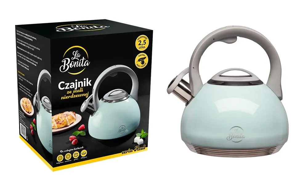 Czajnik La Bonita Azul LB24C002N 2,5l z gwizdkiem Niebieski