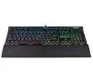 Klawiatura mechaniczna Corsair K70 RGB MK.2 Rapidfire- Cherry MX Silver Czarny