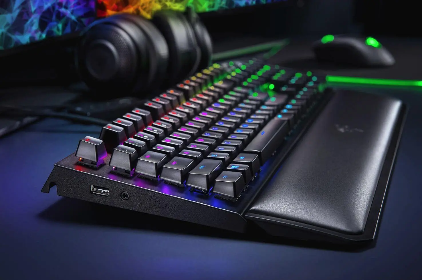 その他 Razer BLACKWIDOW ELITE GREEN US Klawiatura Razer BlackWidow Elite US Green Switch (RZ03