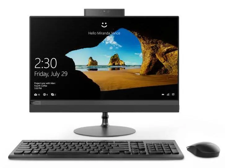 Komputer Lenovo Ideacentre 520-22IKU i3-7020U 4GB 1TB Dysk R530 Win10 Srebrny
