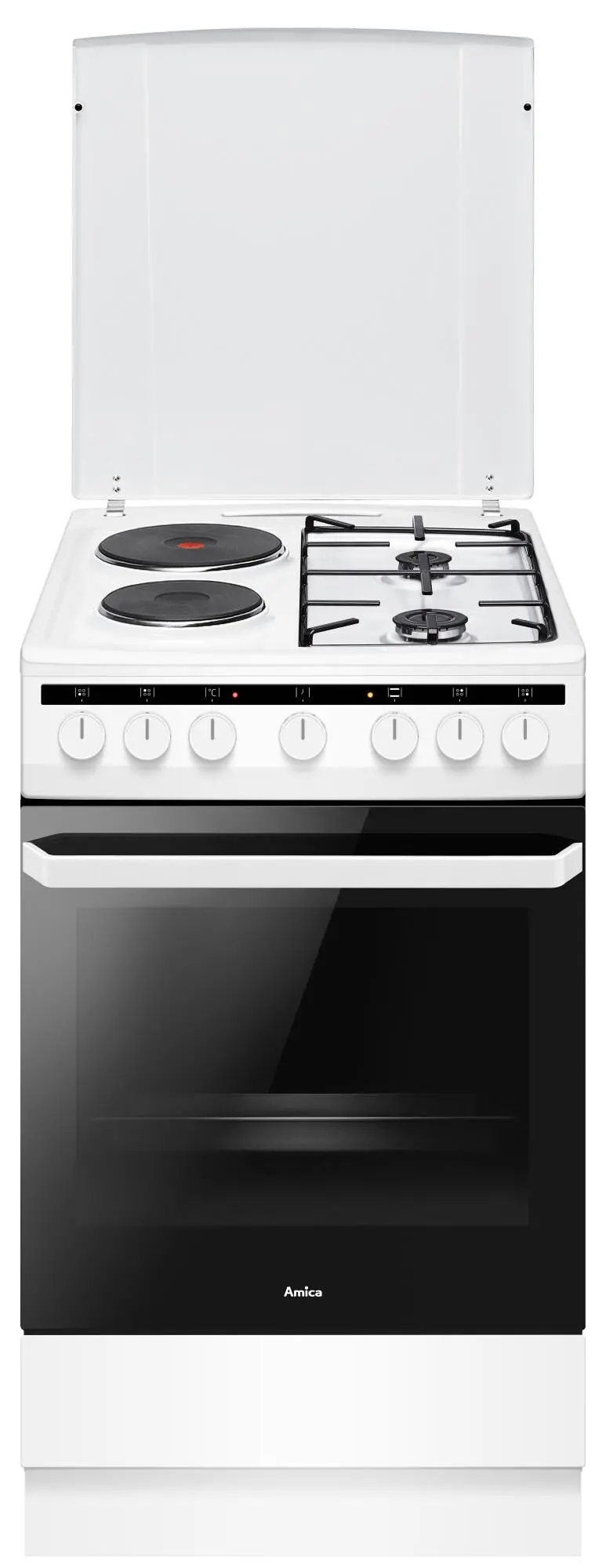 Kuchnia gazowo-elektryczna Amica 58ME2.35HZpMs(W) Termoobieg