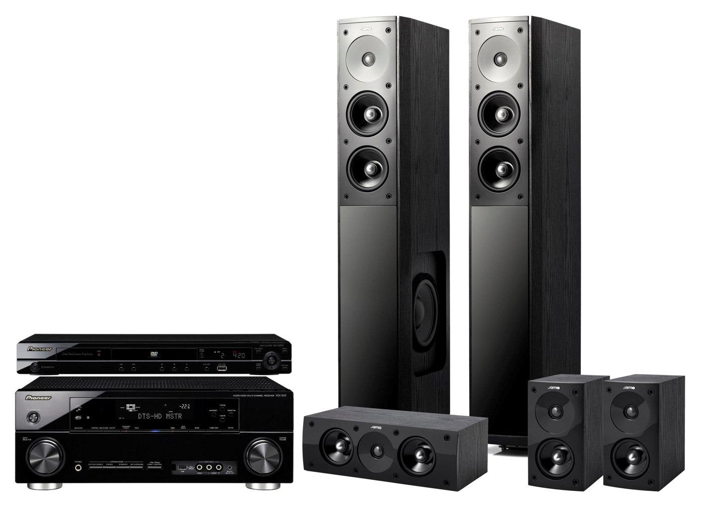 Zestaw kina Pioneer DV-420VK, VSX-920K, Jamo S 606 HCS 3 (czarny)
