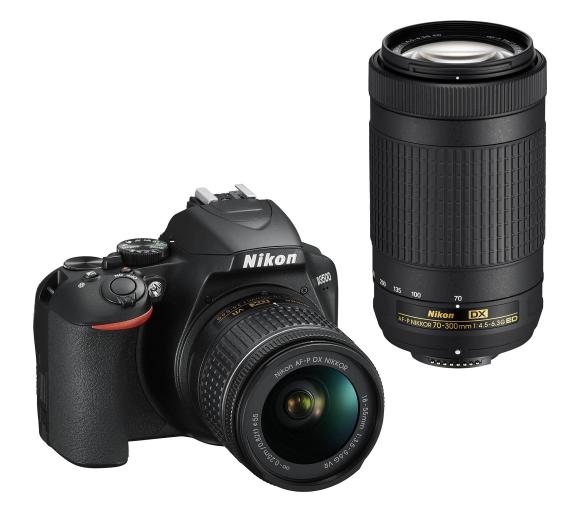 lustrzanka cyfrowa Nikon D3500 + AF-P DX 18–55 VR + AF-P DX 70–300 VR