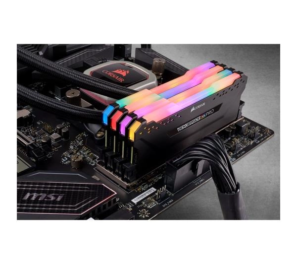 Corsair Vengeance RGB Pro DDR4 32GB (4 x 8GB) 3200 CL16 Czarny - Kup na Raty - RRSO 0%