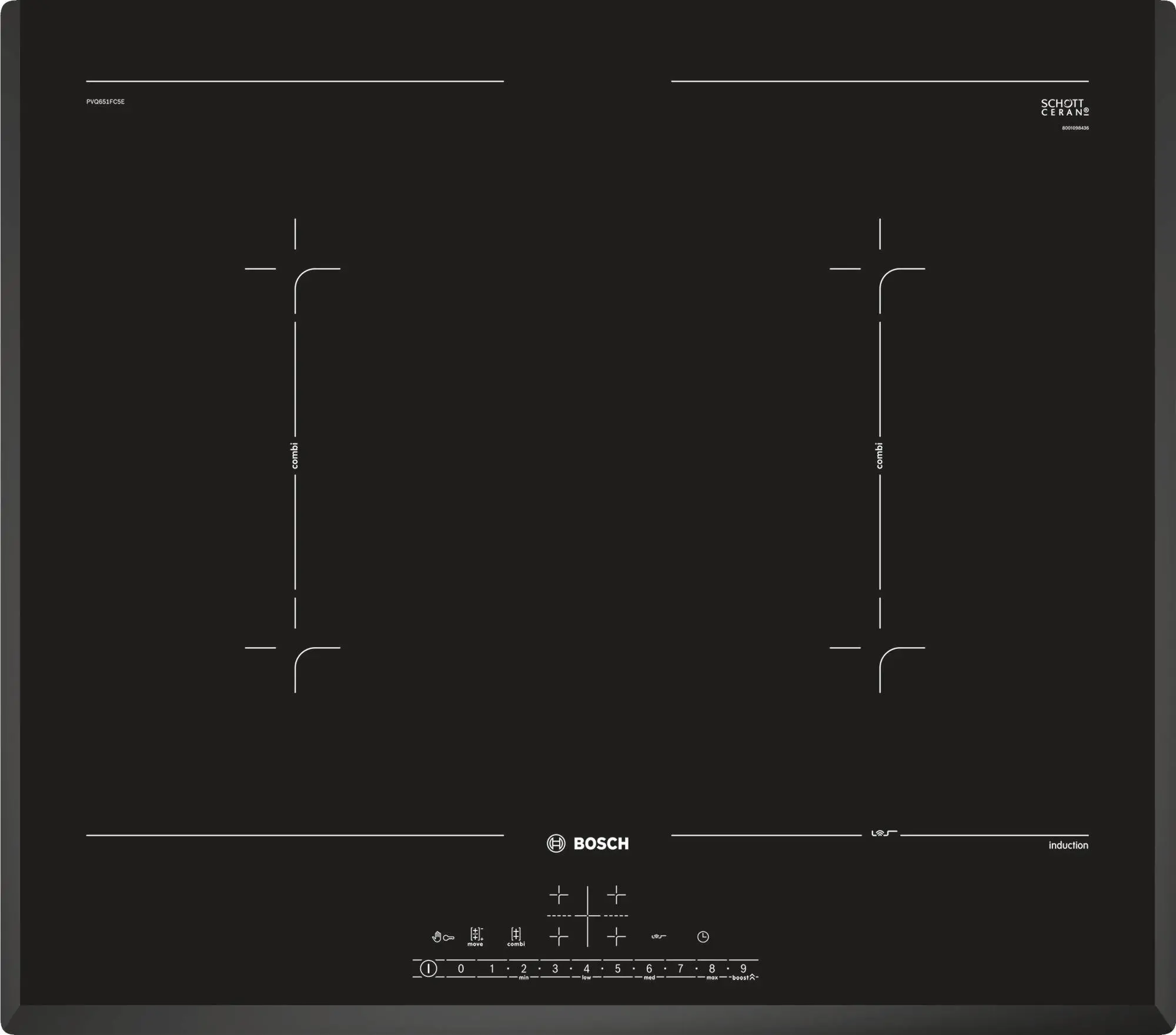 Płyta indukcyjna Bosch Serie 6 PVQ651FC5E 59,2cm