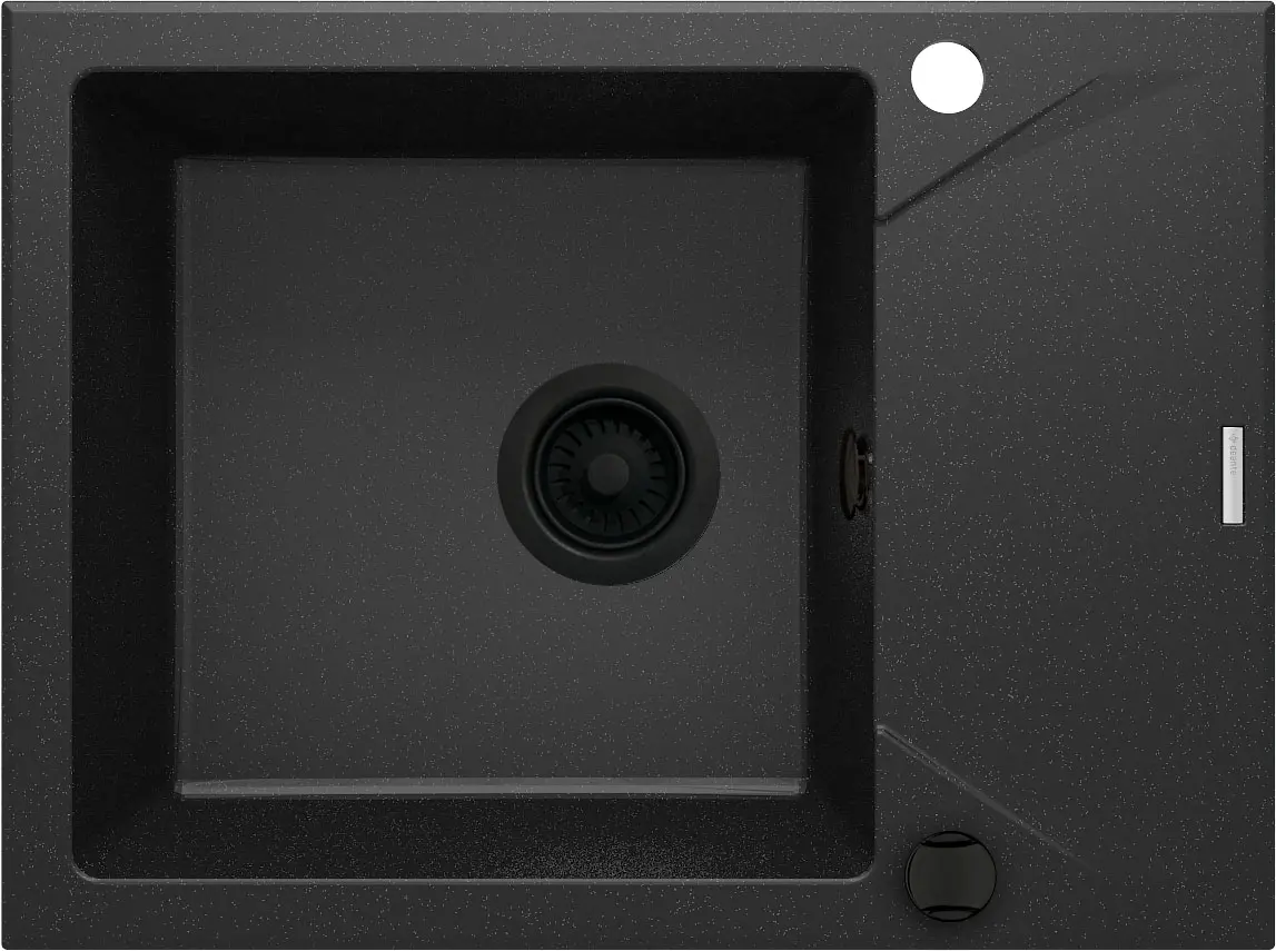 Zlewozmywak Deante EVORA ZQJ G11A Granitowy Grafitowy/Metalik