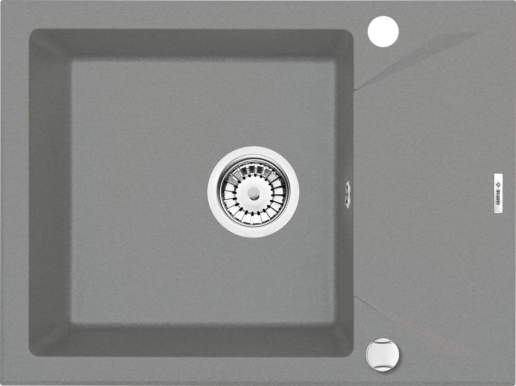 Zlewozmywak Deante EVORA ZQJ S11A Granitowy Szarość aluminium