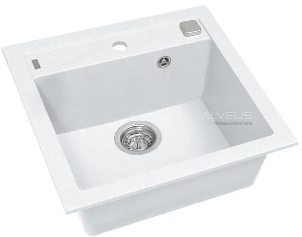 Zlewozmywak Alveus Formic 20 4402011 Granitowy Biały