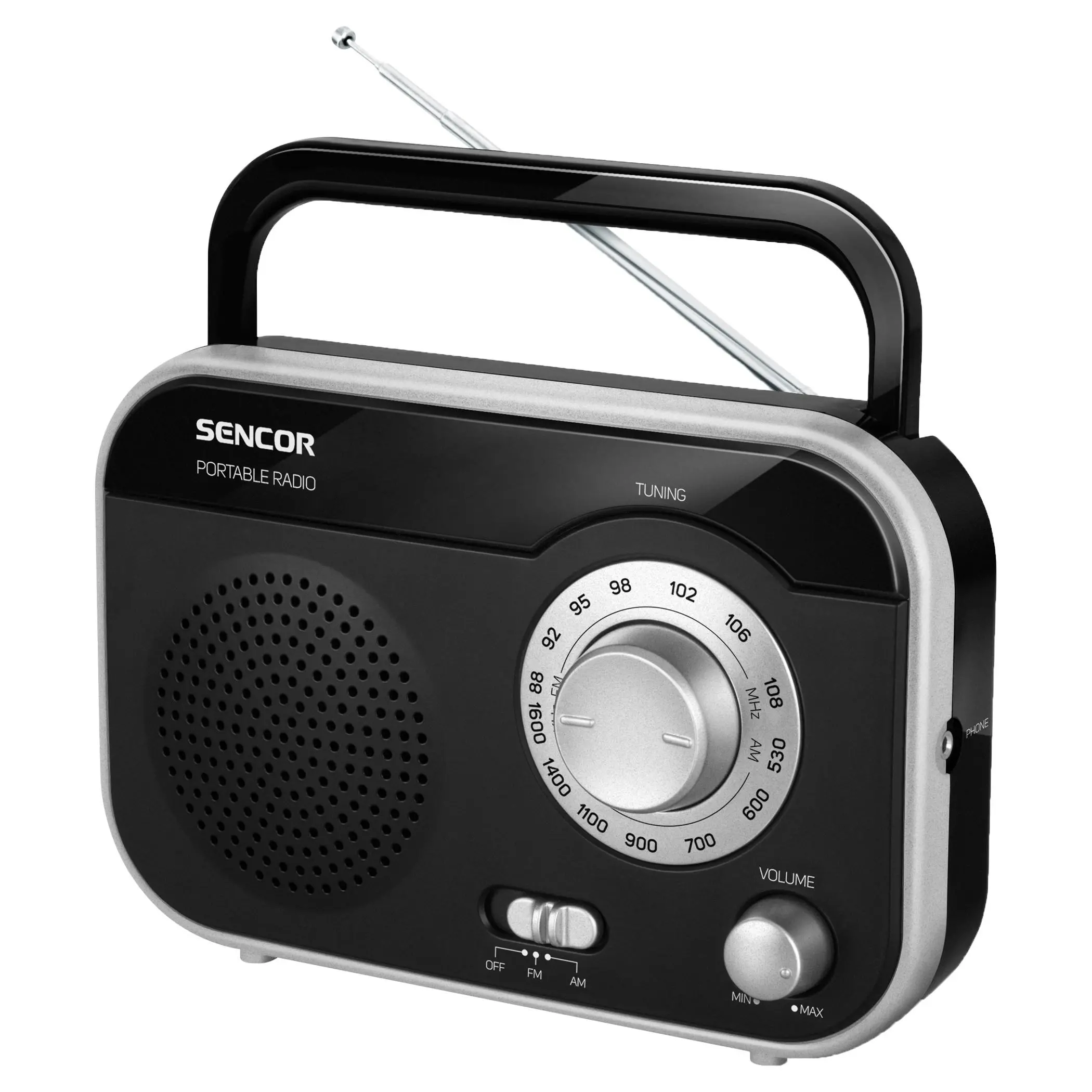 Radioodbiornik Sencor SRD 210 BS Radio FM Srebrny