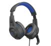 Słuchawki przewodowe z mikrofonem Trust GXT 307B RAVU Nauszne Czarno-niebieski
