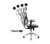 Fotel Diablo Chairs V-Basic Normal Size Biurowy do 150kg Tkanina Czarno-szary