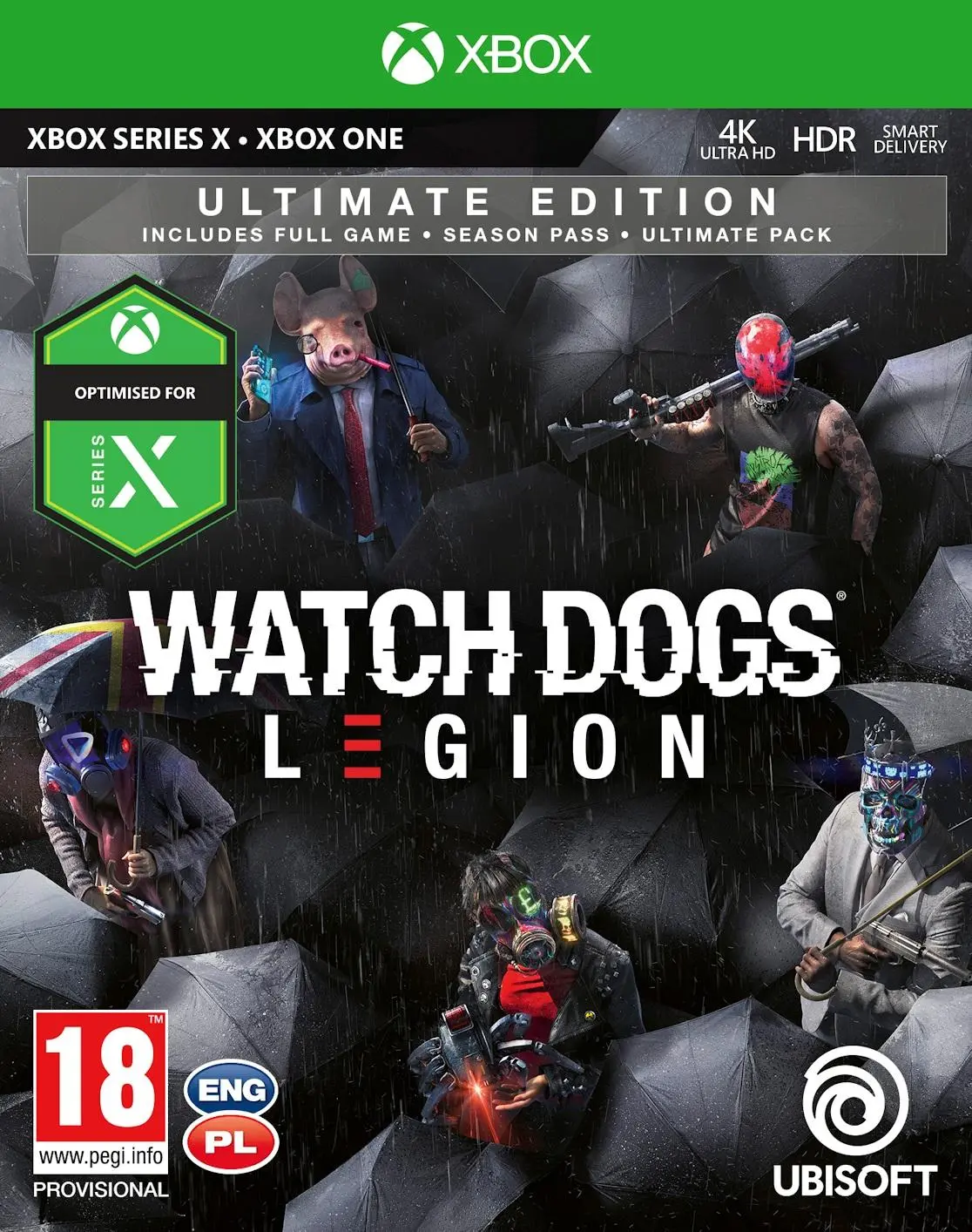 Watch Dogs Legion Edycja Ultimate Gra na Xbox One (Kompatybilna z Xbox Series X)
