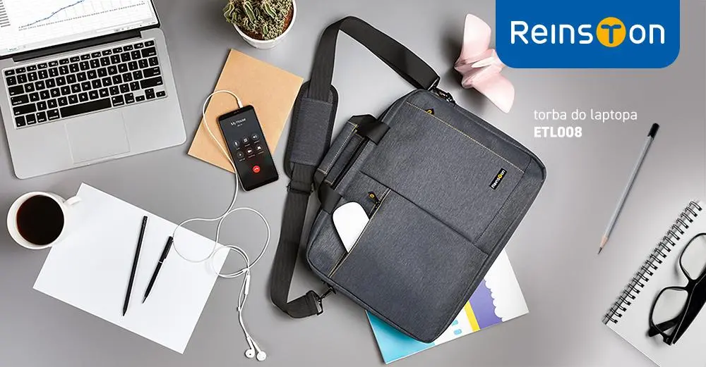 Torba na laptopa Reinston ETL008 14,1"  Szary