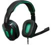 Słuchawki przewodowe z mikrofonem Defender Warhead G-275 Nauszne Czarno-zielony