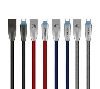 Kabel USAMS pleciony U-Light Lightning US-SJ182 Niebieski