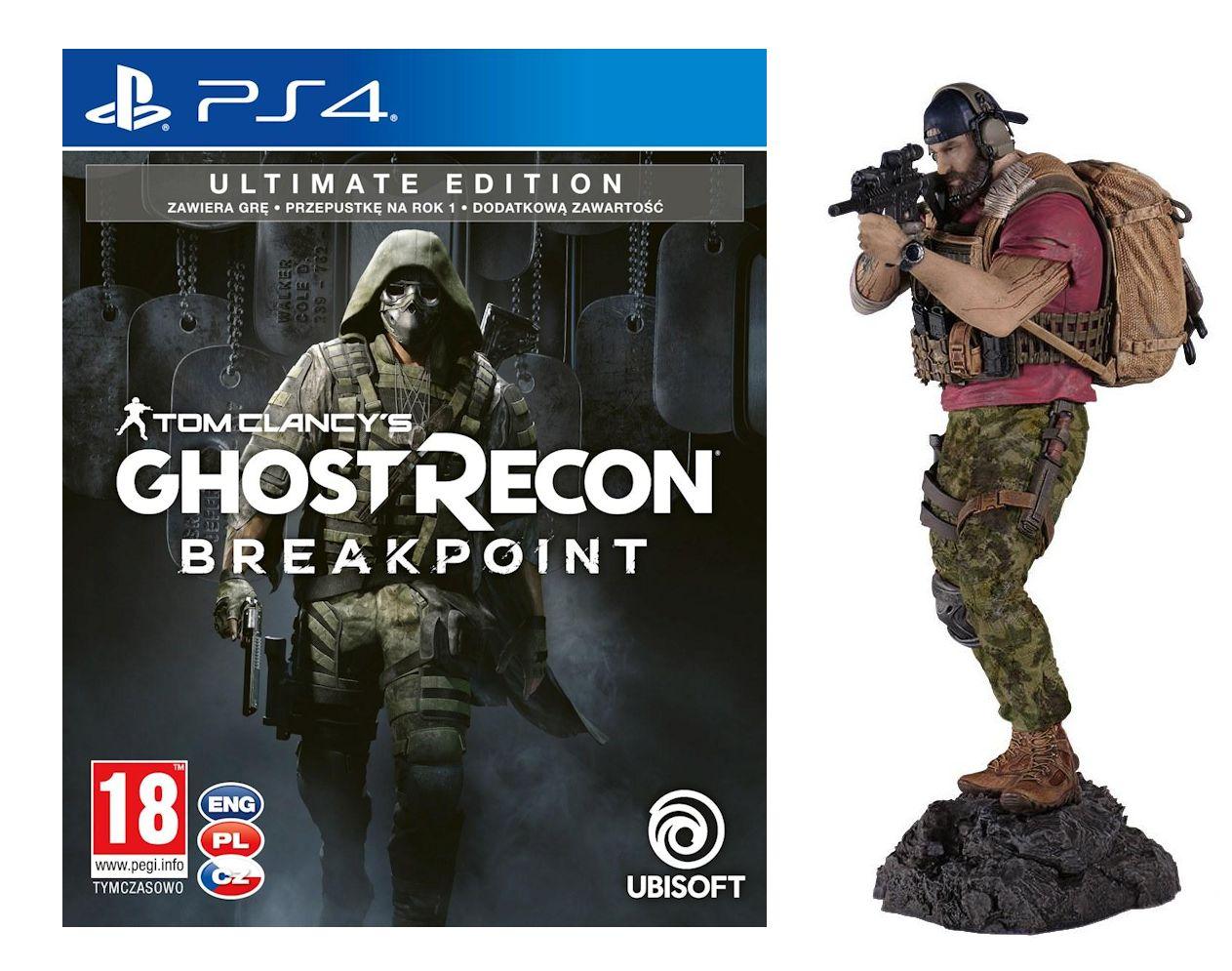 Tom Clancy's Ghost Recon Breakpoint - Edycja Ultimate + figurka Gra na PS4 (Kompatybilna z PS5)