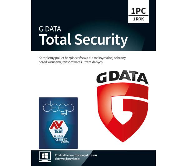 Zdjęcia - Oprogramowanie G Data Total Security 1 PC/1 Rok Kod aktywacyjny