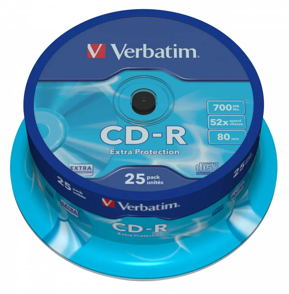 Płyta Verbatim CD-R Extra Protection Cakebox 25szt.