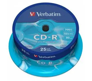 Verbatim CD-R Extra Protection Cakebox 25szt.