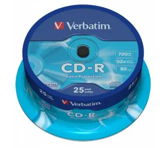 Płyta Verbatim CD-R Extra Protection Cakebox 25szt.