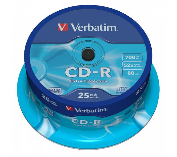 płyta Verbatim CD-R Extra Protection Cakebox 25 szt.