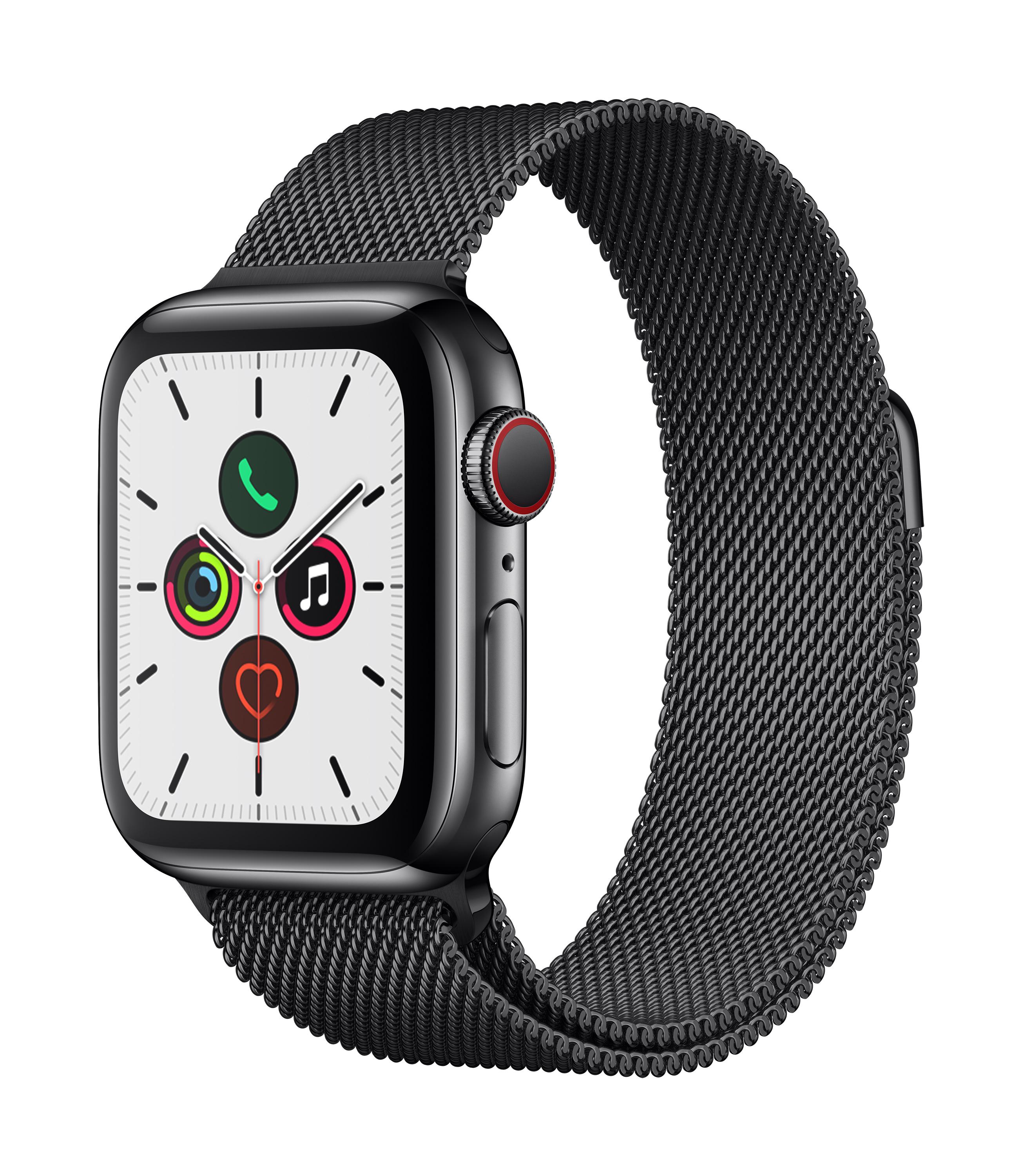 Smartwatch Apple Watch Series 5 40 mm GPS + Cellular (czarny