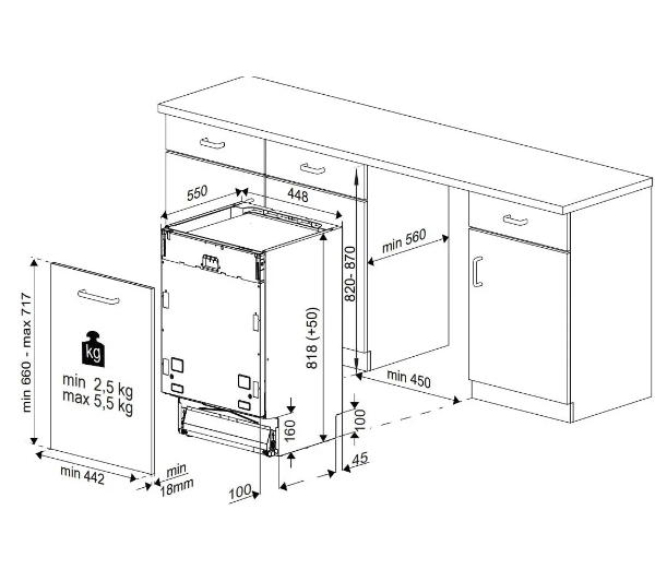 Beko DIS48120 44,8cm Szuflada na sztućce - DRUGI -30%, ALBO 5-TY ZA 1ZŁ - Kup na Raty - RRSO 0%