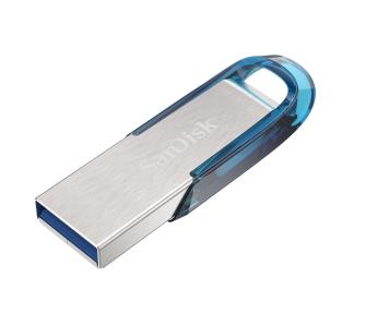 PenDrive SanDisk Ultra Flair 128GB USB 3.0 Srebrno-niebieski