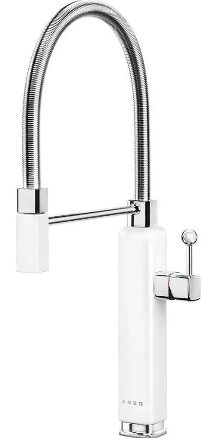 Bateria Smeg MDF50WH Biały Mosiądz