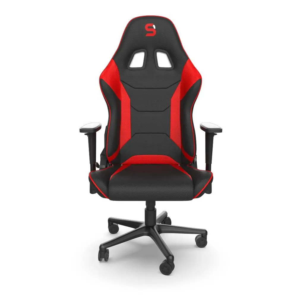 Fotel SPC Gear SR300F V2 Gamingowy do 120kg Tkanina Czerwony