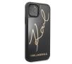 Etui Karl Lagerfeld Glitter Karl Signature KLHCN58DLKSBK do iPhone 11 Pro (czarny)