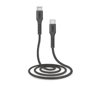 SBS USB TYP C do LIGHTNING 1m Czarny