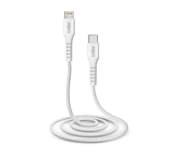 SBS USB-C do Lightning 1m Bialy