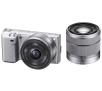 Sony NEX-5 + 16 mm + 18-55 mm (srebrny)