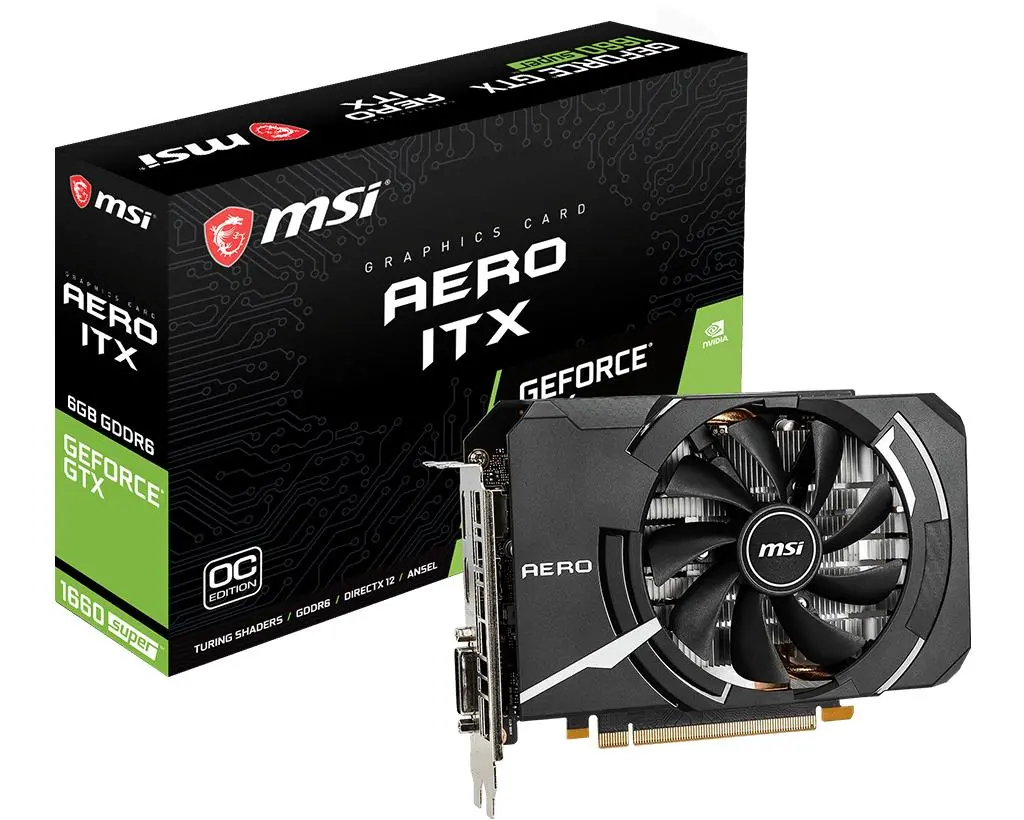 Karta graficzna MSI GeForce GTX 1660 SUPER AERO ITX OC 6GB GDDR6 192 bit
