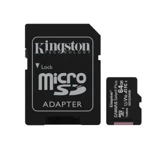 Karta pamięci Kingston microSD Canvas Select 64GB 100/30MB/s