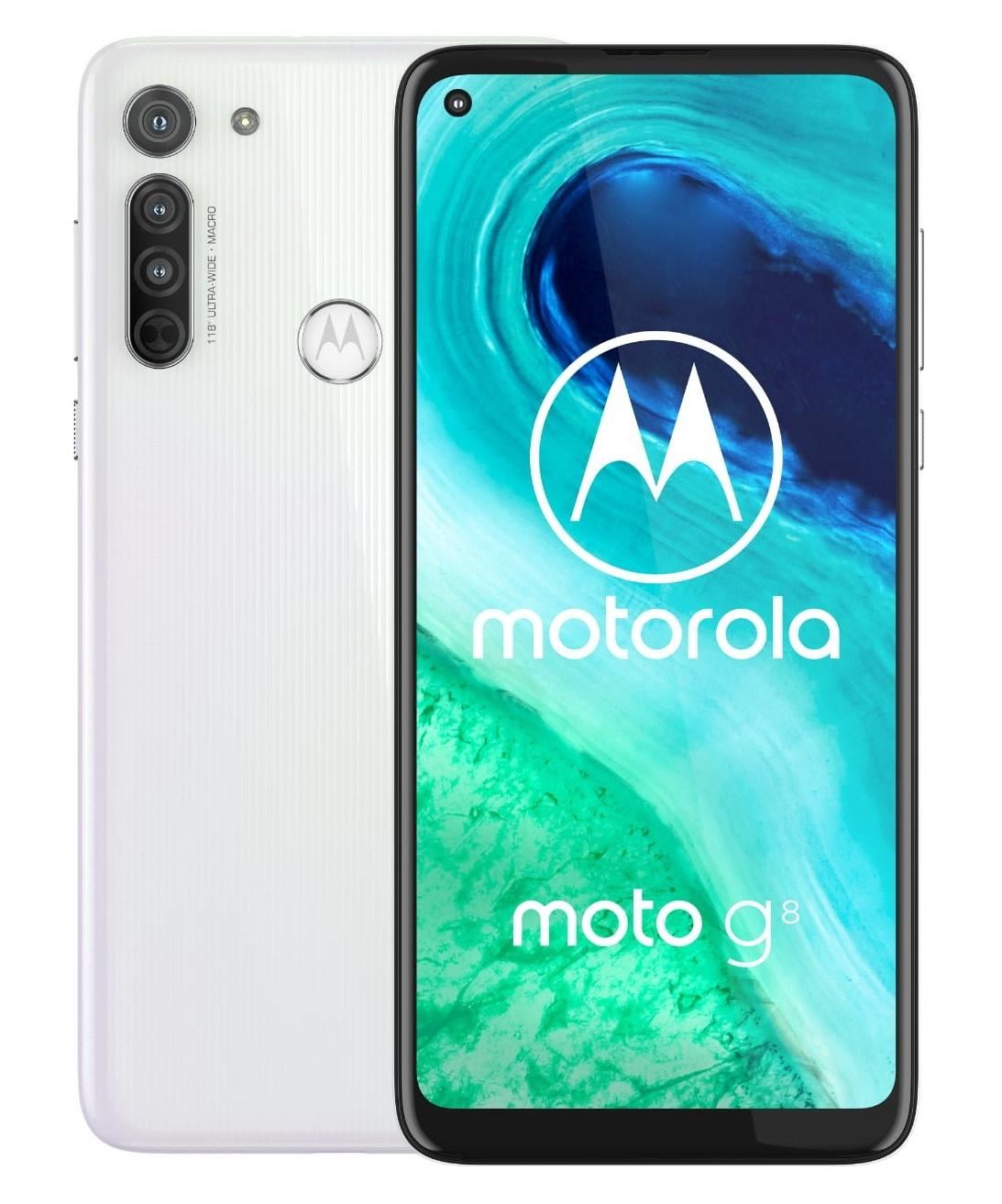 Smartfon Motorola Moto G8 4/64GB DS (biały) - Opinie, Cena