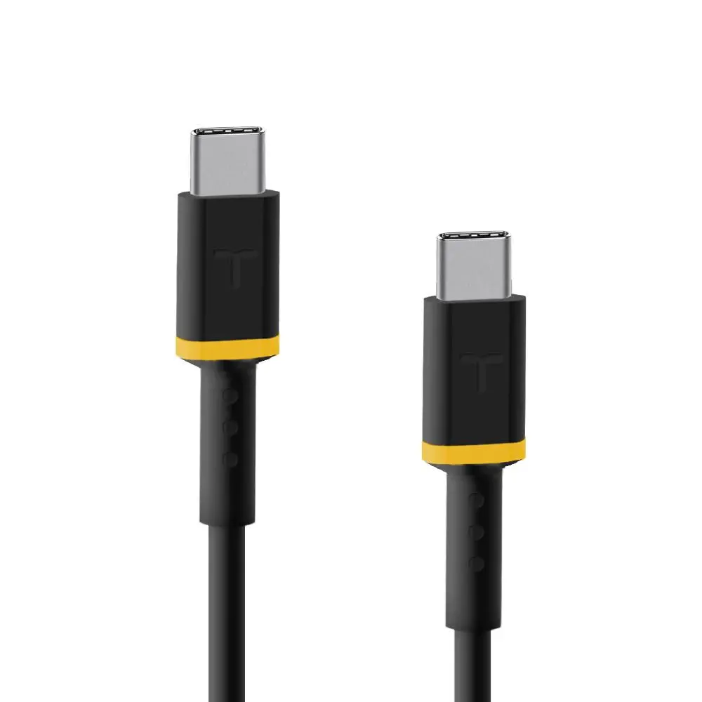 Kabel Reinston EKT37 USB-C do USB-C 1,5m 3A Czarny