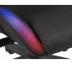 Fotel Genesis Trit 600 RGB Gamingowy do 150kg Skóra ECO Tkanina Czarny