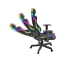 Fotel Genesis Trit 600 RGB Gamingowy do 150kg Skóra ECO Tkanina Czarny